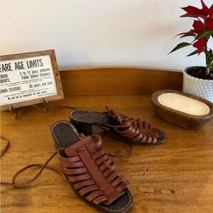 Aldo Brown Strappy Sandals